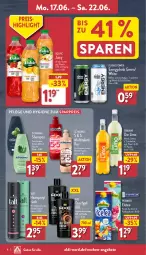 Gazetka promocyjna Aldi Nord - Von Montag - Gazetka - ważna od 22.06 do 22.06.2024 - strona 8 - produkty: aldi, angebot, angebote, axe, axe duschgel, drink, duschgel, eis, eistee, elle, flasche, granini, granini die limo, haarspray, lack, limo, pfanne, Pfanner, reis, schauma, schauma shampoo, shampoo, Taft, tee, teller, Ti, volvic, zucker