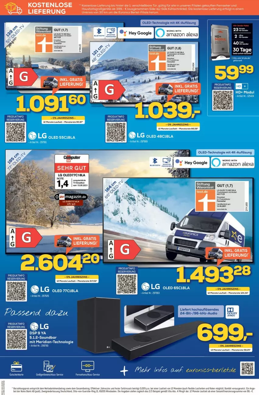 Aktueller Prospekt Euronics - Prospekte - von 12.01 bis 19.01.2022 - strona 3 - produkty: eier, gutschein, HP, led tv, LG, messer, oled tv, pute, Ti, Tiere