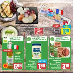 Gazetka promocyjna Hit - Prospekte - Gazetka - ważna od 02.09 do 02.09.2023 - strona 7 - produkty: auer, baguette, bio, bratwurst, burger, discount, eis, elle, flasche, garden gourmet, mayonnaise, Ofen, olive, oliven, olivenöl, reis, Spezi, steinofen, Ti, wurst, Yo, zwiebel, zwiebeln