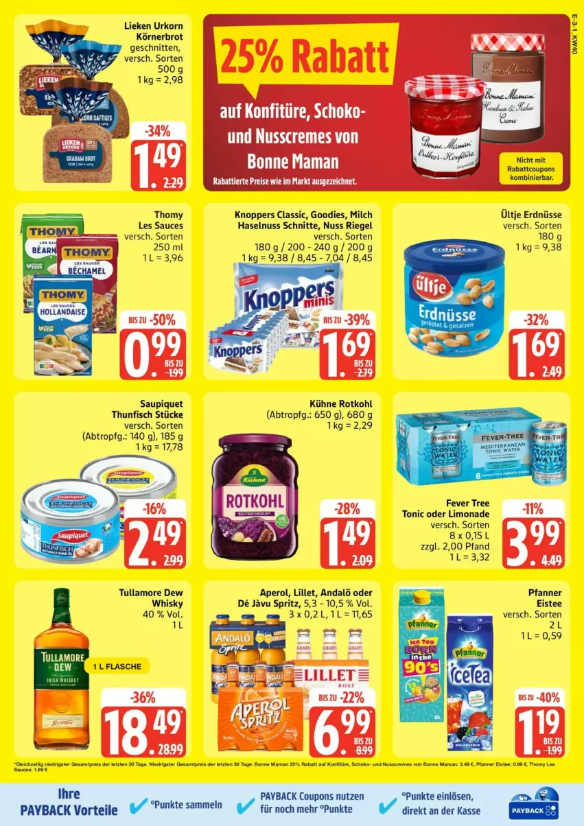 Aktueller Prospekt Edeka - Prospekte - von 29.09 bis 04.10.2025 - strona 3 - produkty: aperol, coupon, coupons, lillet