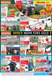 Gazetka promocyjna Norma - Norma - Gazetka - ważna od 14.06 do 14.06.2022 - strona 3 - produkty: adapter, auer, aust, auto, batterie, Bau, baumwolle, Bebe, Behälter, blume, Blüte, Brei, bürste, dell, eis, Elektro, elle, erde, Garten, gin, heckenschere, hering, hochdruckreiniger, HP, Kette, kraft, Kranz, Kugel, ladegerät, laufräder, leds, Leuchte, leuchten, LG, lichterkette, messer, Mode, Motorsense, ndk, olive, rasen, rasenmäher, Rauch, reiniger, Reinigung, reinigungsbürste, Reinigungsmittel, reis, Ria, ring, rwe, sac, Schal, Schere, schirme, schlauch, schläuche, sonnenschirm, Spiele, Sport, sporttasche, Stühl, Tasche, Teleskop, Ti, Tiere, tisch, usb, wandhalterung, wasser, werkzeug, wolle