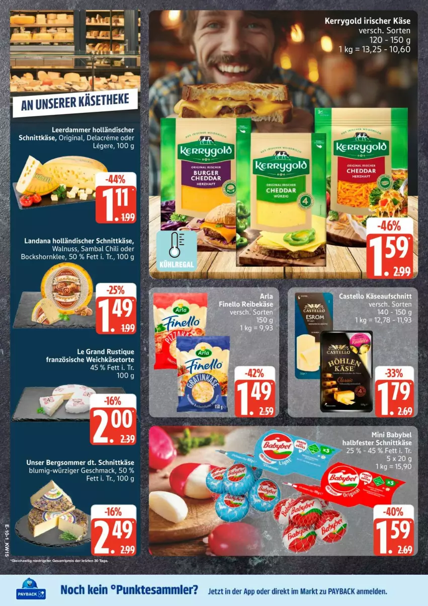 Aktueller Prospekt Edeka - Prospekte - von 06.04 bis 11.04.2026 - strona 10 - produkty: burger, chili, eier, gin, holländischer schnittkäse, Käse, kerrygold, leerdammer, mac, nuss, schnittkäse, walnuss
