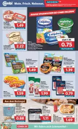 Gazetka promocyjna Combi - Prospekte - Gazetka - ważna od 19.02 do 19.02.2022 - strona 8 - produkty: angebot, angebote, Becher, beutel, brot, brötchen, burger, butter, camembert, creme, curry, exquisa, exquisa frischkäse, frischkäse, gin, hochland, houdek, kabanos, Käse, käsescheiben, korn, Körniger Frischkäse, Le Rustique, lebensmittel, Limburger, meica, miree, regal, Rubius, salami, sandwich, Schal, Schale, Schwarzbrot, sinnack, St. Mang, Ti