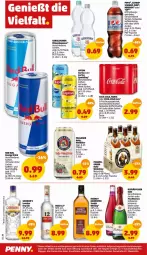 Gazetka promocyjna Penny - Prospekte - Gazetka - ważna od 05.02 do 05.02.2022 - strona 18 - produkty: Alwa, apfel, beere, bier, coca-cola, cola, drink, dry gin, ecco, eis, energy drink, erfrischungsgetränk, fanta, fanta oder, flasche, frucht, fruchtsecco, gerolsteine, gerolsteiner, getränk, getränke, gin, gordon, Gordon’s, grana, granatapfel, Hefe, ice tea, lipton, lipton ice tea, mineralwasser, Mirinda, natur, ouzo, ouzo 12, Paula, paulaner, pepsi, pet-flasche, Rana, red bull, rind, rotkäppchen, Schwip Schwap, scotch, scotch whisky, sekt, steiner, Ti, wasser, weissbier, whisky, Yo, zucker