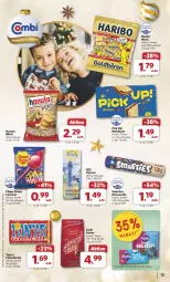 Gazetka promocyjna Combi - Prospekte - Gazetka - ważna od 30.11 do 30.11.2024 - strona 15 - produkty: alpia, beutel, chupa, chupa chups, eis, hanuta, haribo, lindor, lindt, Lutscher, Pick Up!, reis, smarties, Ti, ZTE