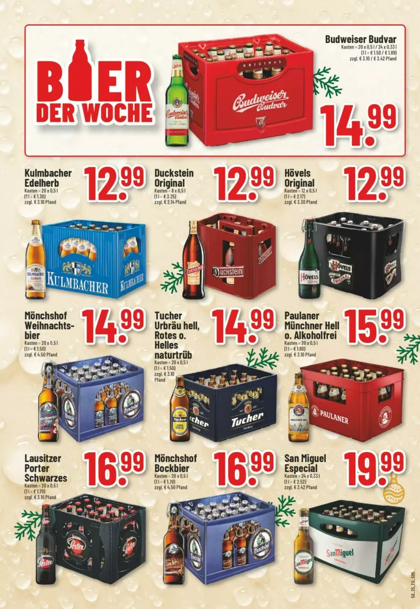 Aktueller Prospekt Trinkgut - Prospekte - von 07.12 bis 13.12.2025 - strona 15 - produkty: alkohol, bier, budweiser, Duck, eis, elle, gin, mönchshof, natur, Paula, paulaner, tuc, Tucher