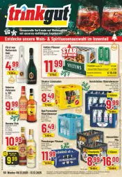 Gazetka promocyjna Trinkgut - Prospekte - Gazetka - ważna od 13.12 do 13.12.2025 - strona 1 - produkty: Alwa, angebot, angebote, Bad, burger, deka, eis, fisch, flasche, flensburger, fürst von metternich, gerolsteine, gerolsteiner, gin, hasseröder, Havana Club, limo, limonade, limonaden, mango, Mett, metternich, mineralwasser, monte, osborne, payback, pils, pilsener, reifen, reis, sekt, sinalco, steiner, Ti, uhr, veltins, veltins pilsener, veterano, wasser, ZTE