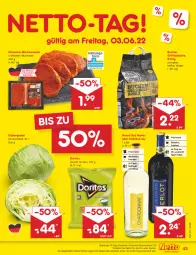 Gazetka promocyjna Netto Marken-Discount - Filial-Angebote - Gazetka - ważna od 04.06 do 04.06.2022 - strona 43 - produkty: angebot, bestpreis, buch, chardonnay, Doritos, eis, eisbergsalat, elle, fisch, Geflügel, grand sud, grill, grillholzkohle, Holz, holzkohle, Käse, marinade, merl, merlot, reis, rotwein, Rückensteak, rückensteaks, salat, schwein, schweine, steak, steaks, Ti, wein, weine, Weißwein, Weste, ZTE