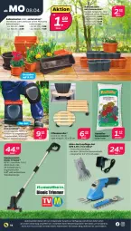Gazetka promocyjna Netto - Woche 15 - Gazetka - ważna od 13.04 do 13.04.2024 - strona 14 - produkty: akku, auer, bio, erde, Garten, geranie, geranien, Geranienerde, GPS, Grasschere, LG, li-ion-akku, pflanze, pflanzen, Rauch, Roller, Schere, Schütze, Strauchschere, Teleskop, Ti, Untersetzer, ZTE