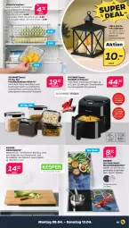 Gazetka promocyjna Netto - Woche 15 - Gazetka - ważna od 13.04 do 13.04.2024 - strona 19 - produkty: bambus, batterie, batterien, decke, Deckel, frischhaltedosen, fritteuse, glaskeramik, gourmetmaxx, kerze, kesper, kochfeld, kühlschrank, laterne, latte, LG, Ria, ring, Schrank, Sport, Spülen, Ti, Tiere, timer, tisch