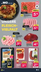 Gazetka promocyjna Netto - Woche 15 - Gazetka - ważna od 13.04 do 13.04.2024 - strona 4 - produkty: Berger, eis, fleisch, Fleischerei, geschnetzeltes, hackfleisch, hackfleisch gemischt, Hähnchengeschnetzeltes, lachs, natur, radeberger, Rauch, reis, ring, Rostocker, Schere, schinken, schnitzel, schwein, schweine, schweineschnitzel, Ti, wein, weine, wurst, Zelt