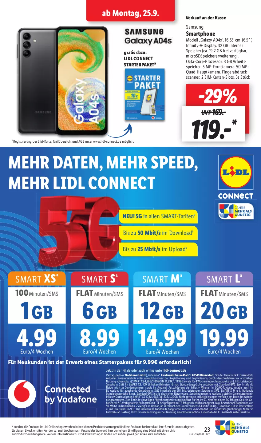 Aktueller Prospekt Lidl - Aktionsprospekt - von 25.09 bis 30.09.2023 - strona 31 - produkty: braun, Brei, buch, dell, eis, elle, hauptkamera, inklusivleistungen, kamera, microsd, Mode, Rauch, reis, rwe, Samsung, Scanner, sim, smartphone, spee, Surf, Ti, vodafone, weck, ZTE