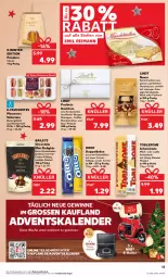 Gazetka promocyjna Kaufland - Prospekt - Gazetka - ważna od 13.12 do 13.12.2023 - strona 13 - produkty: Adventskalender, alkohol, angebot, angebote, baileys, cola, creme, Doppelkekse, E-Roller, honig, keks, kekse, lindt, mac, Macarons, mandel, mandeln, marzipan, mehl, milch, nuss, oreo, pralinen, Roller, schoko, schokolade, schokoladen, Stollen, Ti, toblerone, Trüffel, Weiße Schokolade