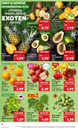 Gazetka promocyjna Kaufland - Prospekt - Gazetka - ważna od 13.12 do 13.12.2023 - strona 18 - produkty: ananas, angebot, avocado, ball, bio, Bio-Paprika, decke, früchte, kiwi, Kiwi Gold, Koriander, kräuter, LG, mac, minze, obst, orange, orangen, Papaya, paprika, petersilie, Pink Lady, Ria, rispentomaten, rosen, Rosenkohl, saft, salat, tafeläpfel, Ti, tomate, tomaten, trolli, ZTE