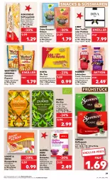 Gazetka promocyjna Kaufland - Prospekt - Gazetka - ważna od 13.12 do 13.12.2023 - strona 29 - produkty: angebot, angebote, beutel, bio, brezel, brot, butter, caramel, doppelherz, eis, erbsen, erdnüsse, erdnüssen, geback, getränk, gin, holunder, kaffee, kaffeepads, karamell, kokos, kuchen, Kühne, Lebkuchen, lindt, Manner, marmelade, meersalz, nuss, paprika, popcorn, pralinen, riegel, salz, schoko, senseo, snack, snacks, süsswaren, tee, Ti, Trüffel, vita, Vitamin C, wein, werther's