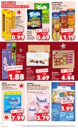 Gazetka promocyjna Kaufland - Prospekt - Gazetka - ważna od 13.12 do 13.12.2023 - strona 4 - produkty: angebot, butter, butterkeks, Cap, de beukelaer, eis, ferrero, Finish, frucht, fruchtgummi, fruchtgummis, gin, haselnuss, haushaltstücher, kakao, keks, kekse, korn, lack, leibniz, lindt, milka, milka schokolade, nuss, perwoll, pralinen, schoko, schokolade, Spezi, spülmaschinen, Ti, trolli, trolli fruchtgummi, tücher, waschmittel, wolle, ZTE, zucker