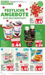 Gazetka promocyjna Kaufland - Prospekt - Gazetka - ważna od 13.12 do 13.12.2023 - strona 44 - produkty: angebot, angebote, aqua, auer, Bau, Bauer, Becher, beere, beeren, butter, buttermilch, drink, ehrmann, eis, elle, erdbeere, erdbeeren, escal, forelle, frucht, fruchtjoghurt, gin, hähnchenschenkel, henkel, joghur, joghurt, joghurt mild, küche, Küchen, milch, Müller, pudding, quark, reine buttermilch, reis, rel, Schal, Schale, schenkel, Ti, ZTE