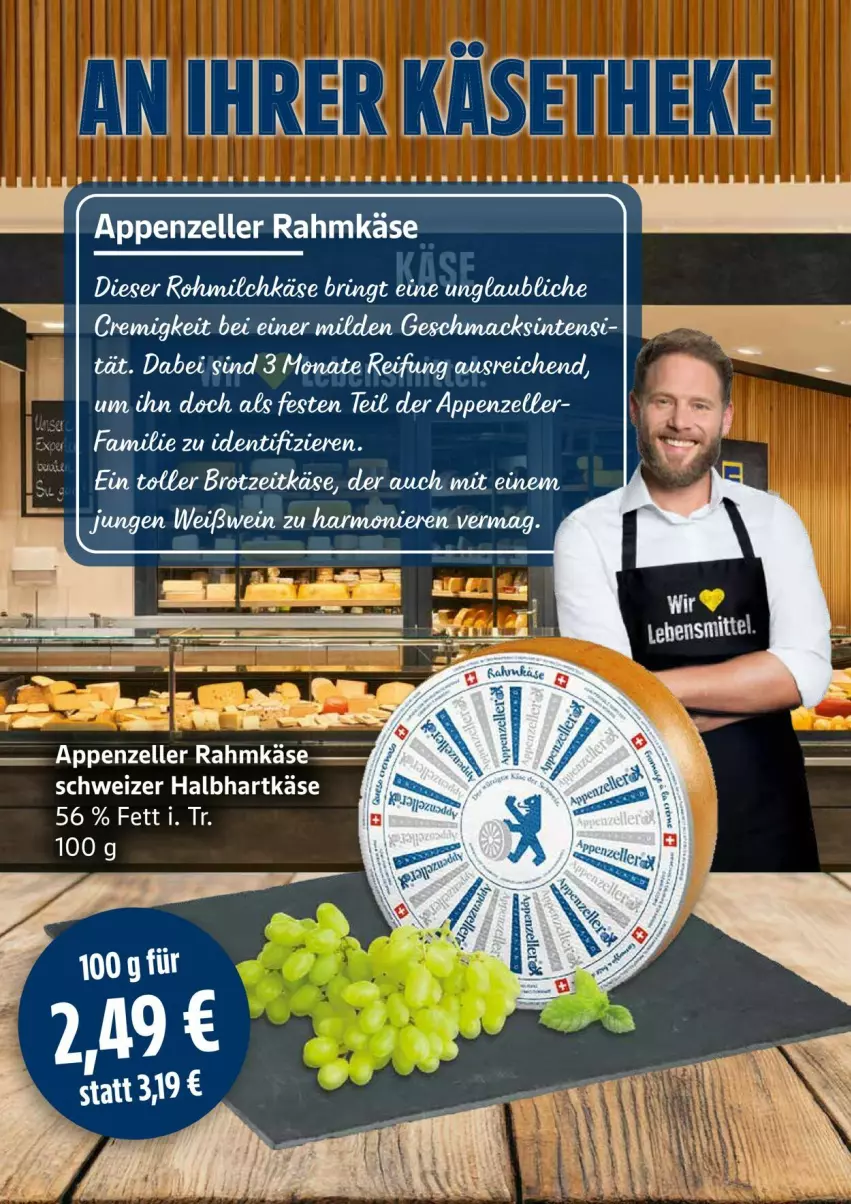 Aktueller Prospekt Edeka - Prospekte - von 19.01 bis 24.01.2026 - strona 14 - produkty: appenzeller, brot, elle, hartkäse, Käse, Ti, wein, Weißwein