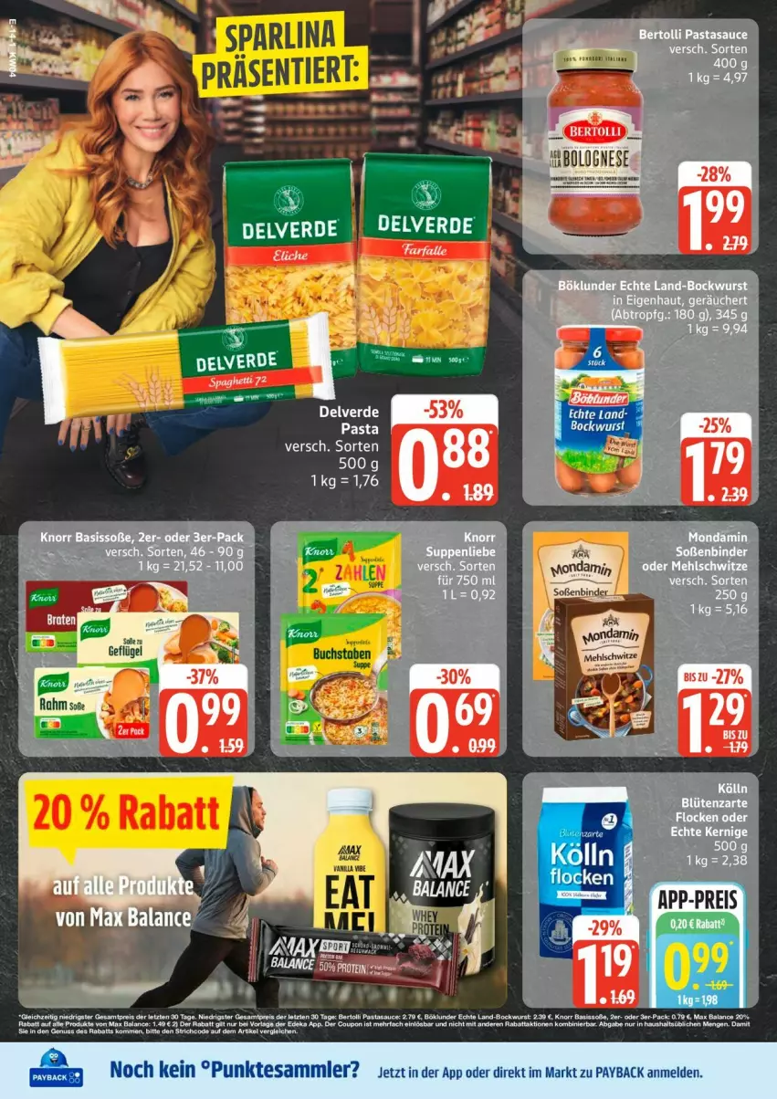 Aktueller Prospekt Edeka - Prospekte - von 19.01 bis 24.01.2026 - strona 18 - produkty: bockwurst, buch, erde, payback, Soße, suppe, tee, tesa, Ti, wurst