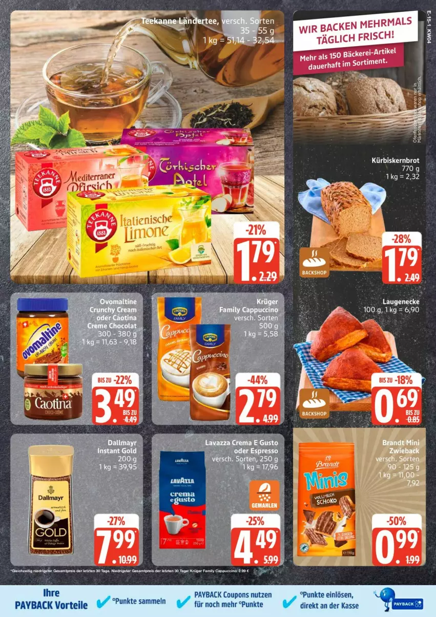 Aktueller Prospekt Edeka - Prospekte - von 19.01 bis 24.01.2026 - strona 19 - produkty: brot, Kürbis, Laugeneck, Ti