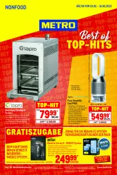 Gazetka promocyjna Metro - NonFood - Gazetka - ważna od 16.02 do 16.02.2022 - strona 1 - produkty: akku, auto, braun, Dyson, eis, elle, ente, grill, LG, Luftreiniger, Metro, natur, natura, piezo-zündung, rasierer, reiniger, Reinigung, reis, rel, Schal, Schale, Schere, schnellladefunktion, steak, teller, Ti, tisch, top-hit, ventilator, wasser
