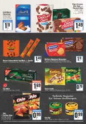 Gazetka promocyjna Edeka - Angebote der Woche - Gazetka - ważna od 17.09 do 17.09.2022 - strona 18 - produkty: after eight, beutel, chips, choco crossies, cola, crossies, dip, ente, erdnuss, katjes, keks, lindt, nuss, snack, snacks, Ti, tortilla, tortillas