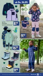 Gazetka promocyjna Aldi Nord - Von Montag - Gazetka - ważna od 28.09 do 28.09.2024 - strona 21 - produkty: Fleecejacke, gin, hose, Jacke, Overall, Ria, Ti, Tiere, ZTE