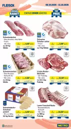 Gazetka promocyjna Metro - Wochen-Angebote Gastro - Gazetka - ważna od 11.10 do 11.10.2025 - strona 3 - produkty: angebot, braten, brustfilet, eis, filet, fleisch, hähnchenbrust, hähnchenbrustfilet, Kette, lachs, lamm, Metro, rind, rinder, rinder-rouladen, rinderbraten, rinderfilet, Rindersteak, rouladen, Schal, Schale, schnitzel, schwein, schweine, Schweinelachs, schweinenacken, steak, steakhüfte, Ti, wein, weine