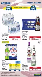 Gazetka promocyjna Metro - Wochen-Angebote - Gazetka - ważna od 04.10 do 04.10.2025 - strona 14 - produkty: Alwa, amaro, angebot, aperitivo rosato, bacardi, bacardi rum, bügel, bügelflasche, burger, doppio passo, ecco, eis, flasche, flensburger, frucht, fruchtsecco, gerolsteine, gerolsteiner, getränk, getränke, Holz, mineralwasser, Palette, passo, Peroni, pils, pilsener, primitivo, rama, ramazzott, ramazzotti, reis, rosato, rotkäppchen, rum, sac, sekt, steiner, Ti, trauben, wasser, zott