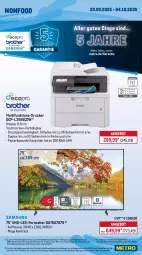 Gazetka promocyjna Metro - Wochen-Angebote - Gazetka - ważna od 04.10 do 04.10.2025 - strona 23 - produkty: angebot, drucker, eis, elle, fernseher, Metro, papier, reis, sim, teller, Ti, touchscreen, uhd