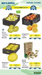 Gazetka promocyjna Metro - Wochen-Angebote - Gazetka - ważna od 04.10 do 04.10.2025 - strona 7 - produkty: angebot, Becher, beutel, eis, fisch, fische, frucht, früchte, garnelen, honig, honigmelone, honigmelonen, küche, Küchen, marinade, meeresfrüchte, melone, melonen, Metro, obst, orange, orangen, reis, ring, Schal, Schale, schnitten, Ti, tiefpreis, Tintenfischringe, Waage, zitrone, zitronen
