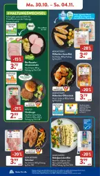 Gazetka promocyjna AldiSud - NÄCHSTE WOCHE - Gazetka - ważna od 04.11 do 04.11.2023 - strona 6 - produkty: aldi, bio, braten, burger, eis, filet, fisch, fische, Fischer, fleisch, gsw, hamburger, kasseler, küche, Küchen, minutensteaks, natur, Ofen, pute, reis, rind, Schal, Schale, Schere, schnitzel, schwein, Spezi, steak, steaks, Ti, tisch, wein