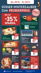 Gazetka promocyjna AldiSud - NÄCHSTE WOCHE - Gazetka - ważna od 04.11 do 04.11.2023 - strona 8 - produkty: Adventskalender, aldi, bier, decke, eis, erde, kakao, kuchen, Kugel, Lebkuchen, mandel, milch, nuss, reis, schoko, schokolade, schokoladen, Ti, vollmilch, Weihnachtsfigur, Weiße Schokolade