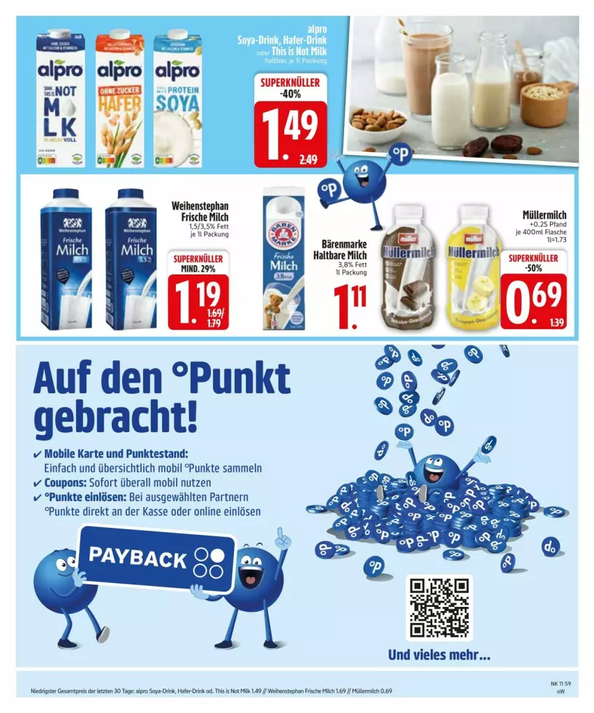 Aktueller Prospekt Edeka - Prospekte - von 10.03 bis 17.03.2025 - strona 11 - produkty: bärenmarke, coupon, coupons, frische milch, haltbare milch, milch, Müller, müllermilch, weihenstephan, ZTE