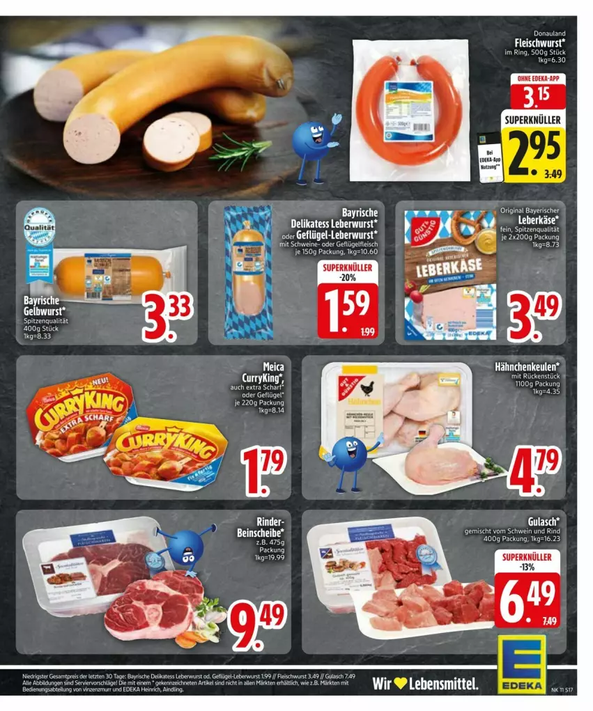 Aktueller Prospekt Edeka - Prospekte - von 10.03 bis 17.03.2025 - strona 19 - produkty: gin, gulasch, Kette, leberwurst, meica, ring, spitzenqualität, tee, Ti, torte, wurst, ZTE