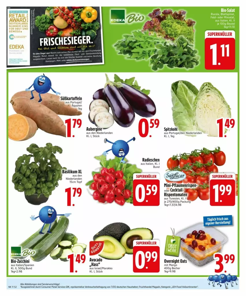 Aktueller Prospekt Edeka - Prospekte - von 10.03 bis 17.03.2025 - strona 4 - produkty: aust, avocado, basilikum, Becher, bio, bio-zucchini, kartoffel, kartoffeln, mango, radieschen, Süßkartoffeln, topf, zucchini