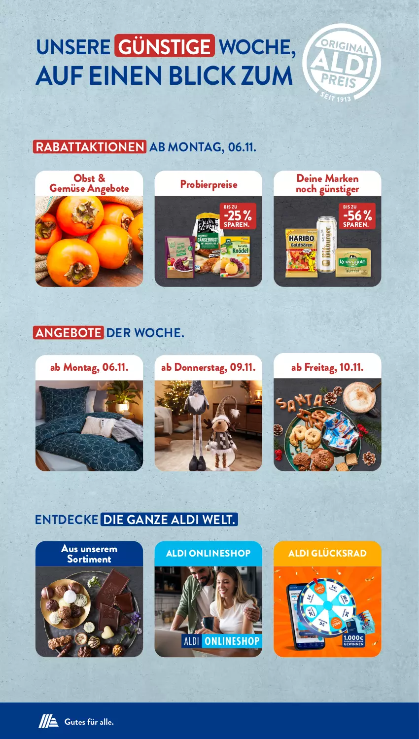 Aktueller Prospekt AldiSud - NÄCHSTE WOCHE - von 06.11 bis 11.11.2023 - strona 2 - produkty: aldi, angebot, angebote, bier, decke, eis, obst, reis, Ti