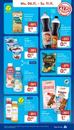 Gazetka promocyjna AldiSud - NÄCHSTE WOCHE - Gazetka - ważna od 11.11 do 11.11.2023 - strona 11 - produkty: Becher, beere, chili, chips, cola, cookie, cookies, drink, eis, erdbeere, flasche, je 500-ml-flasche, mac, milch, natur, natura, pinienkerne, reis, riegel, schoko, schokolade, schokoladen, smoothie, snack, snacks, Sun Snacks, Ti, ZTE