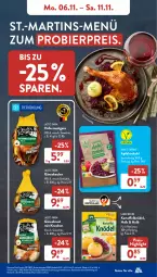 Gazetka promocyjna AldiSud - NÄCHSTE WOCHE - Gazetka - ważna od 11.11 do 11.11.2023 - strona 7 - produkty: apfel, bier, brut, eis, Elektro, Gänsebrust, Gänsekeulen, hafer, HP, kartoffel, Kartoffelknödel, Knödel, Laufen, reis, rotkohl, Ti