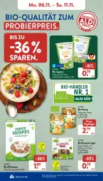 Gazetka promocyjna AldiSud - NÄCHSTE WOCHE - Gazetka - ważna od 11.11 do 11.11.2023 - strona 8 - produkty: aldi, Becher, bier, bio, bio-joghurt, eis, elle, erdnuss, hafer, honig, joghur, joghurt, kirsch, mandel, nuss, reis, riegel