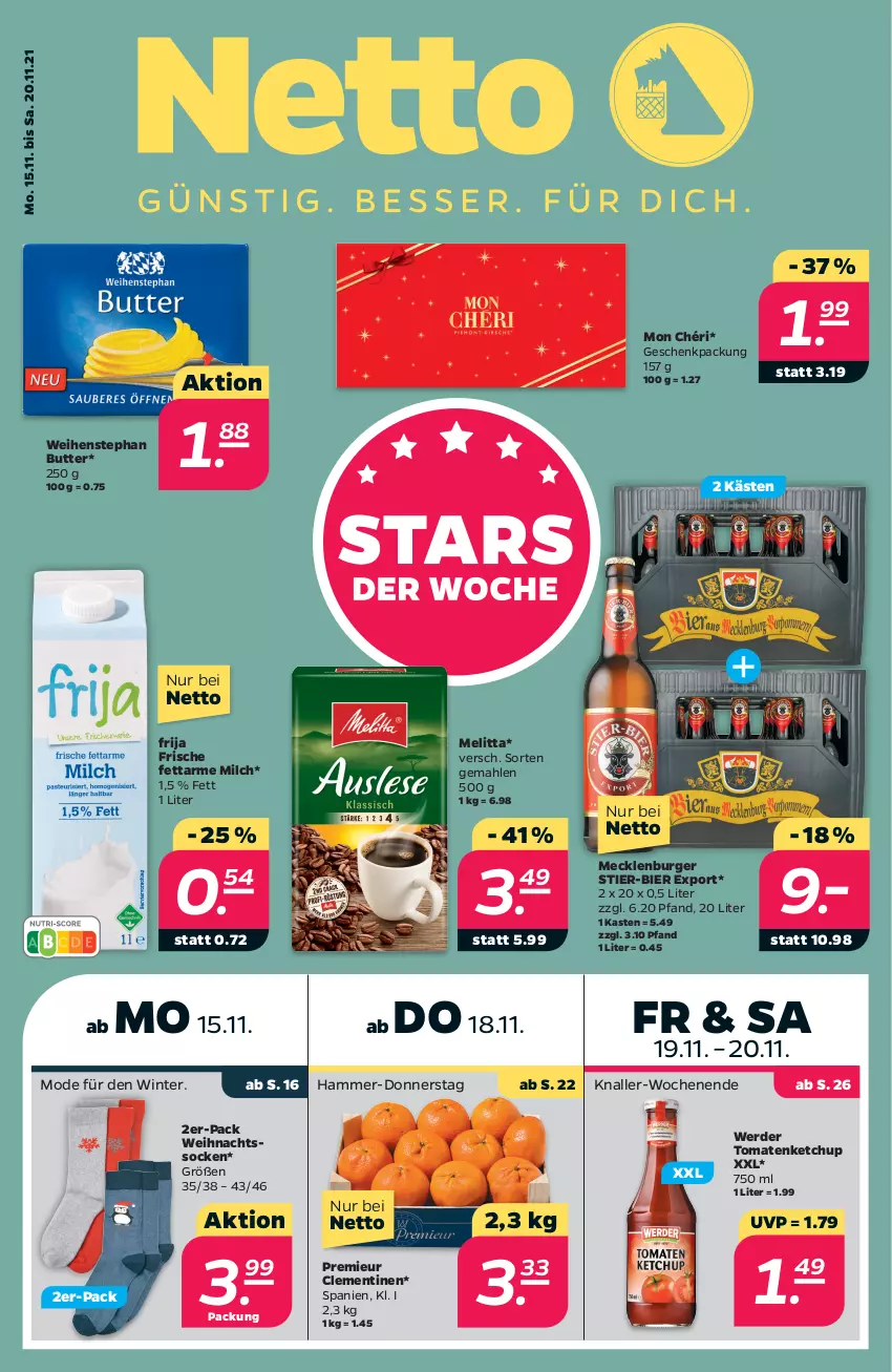 Aktueller Prospekt Netto - Angebote ab Montag - von 15.11 bis 20.11.2021 - strona 1