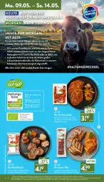 Gazetka promocyjna Aldi Nord - Aldi-Aktuell - Gazetka - ważna od 14.05 do 14.05.2022 - strona 4 - produkty: aldi, bio, Bio-Hackfleisch, braten, eier, eis, elle, ente, erde, fleisch, grill, gsw, hackfleisch, Heu, lebensmittel, milch, Nackensteak, nackensteaks, Ofen, pute, rind, rwe, Schal, Schale, schwein, Spezi, steak, steaks, Ti, trolli, wein, ZTE