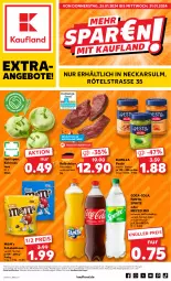 Gazetka promocyjna Kaufland - Extra-Angebote - Gazetka - ważna od 31.01 do 31.01.2024 - strona 1 - produkty: angebot, angebote, barilla, coca-cola, cola, eis, fanta, fleisch, Kalbfleisch, Kalbsleber, kohlrabi, linsen, Mezzo Mix, pesto, reis, schoko, Schokolinsen, sprite, Ti, ZTE