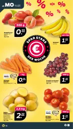 Gazetka promocyjna Netto - Woche 28 - Gazetka - ważna od 16.07 do 16.07.2022 - strona 2 - produkty: banane, bananen, eis, Frühkartoffeln, kartoffel, kartoffeln, möhren, pfirsich, pfirsiche, plattpfirsiche, speisefrühkartoffeln, tomate, tomaten, trauben