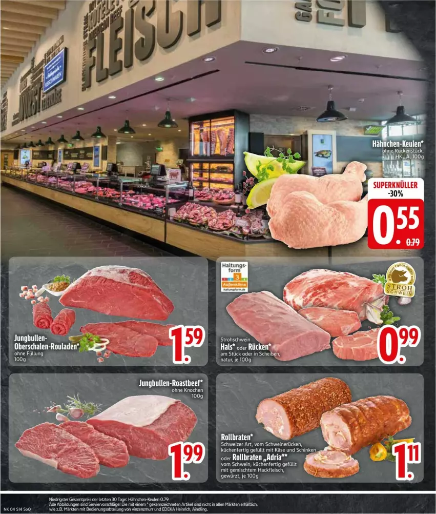 Aktueller Prospekt Edeka - Prospekte - von 20.01 bis 25.01.2025 - strona 16 - produkty: beef, braten, eis, jungbullen, Käse, küche, Küchen, natur, roastbeef, rollbraten, rouladen, Schal, Schale, schinken, Ti