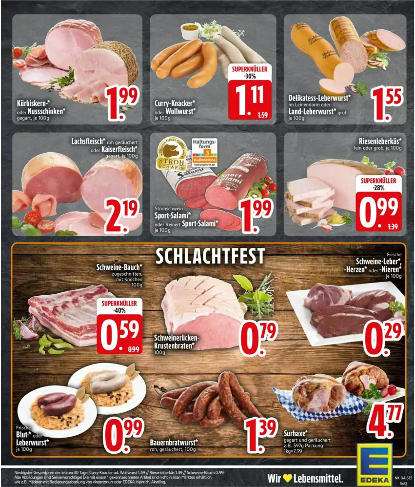 Aktueller Prospekt Edeka - Prospekte - von 20.01 bis 25.01.2025 - strona 17 - produkty: axe, deka, eier, eis, fleisch, Haxe, lachs, leberkäs, leberwurst, salami, Sport, tee, wurst, ZTE