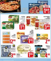 Gazetka promocyjna Edeka - Prospekte - Gazetka - ważna od 25.01 do 25.01.2025 - strona 12 - produkty: Becher, beutel, bourbon, coppenrath, cremissimo, daim, eis, filet, filets, iglo, Kaiser, Kaiserschmarrn, kuchen, lachs, lachsfilet, lachsfilets, langnese, langnese cremissimo, milka, oreo, rahm-spinat, Ria, sim, spinat, toblerone, torte, vanille, wagner, zucker