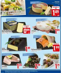 Gazetka promocyjna Edeka - Prospekte - Gazetka - ważna od 25.01 do 25.01.2025 - strona 18 - produkty: aqua, backfisch, dänischer schnittkäse, eier, eis, elle, feinkost, filet, fisch, fleisch, forelle, französischer weichkäse, halbfester schnittkäse, höhlenkäse, Käse, kräuter, kräutern, lachs, lachsfilet, Le Rustique, LG, Muscheln, olive, oliven, rel, Schal, Schale, schnittkäse, seelachsfilet, Ti, tisch, trolli, weichkäse