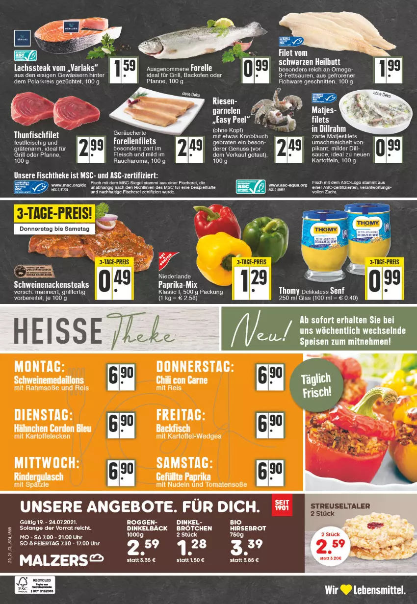 Aktueller Prospekt Edeka - Angebote der Woche - von 19.07 bis 24.07.2021 - strona 24