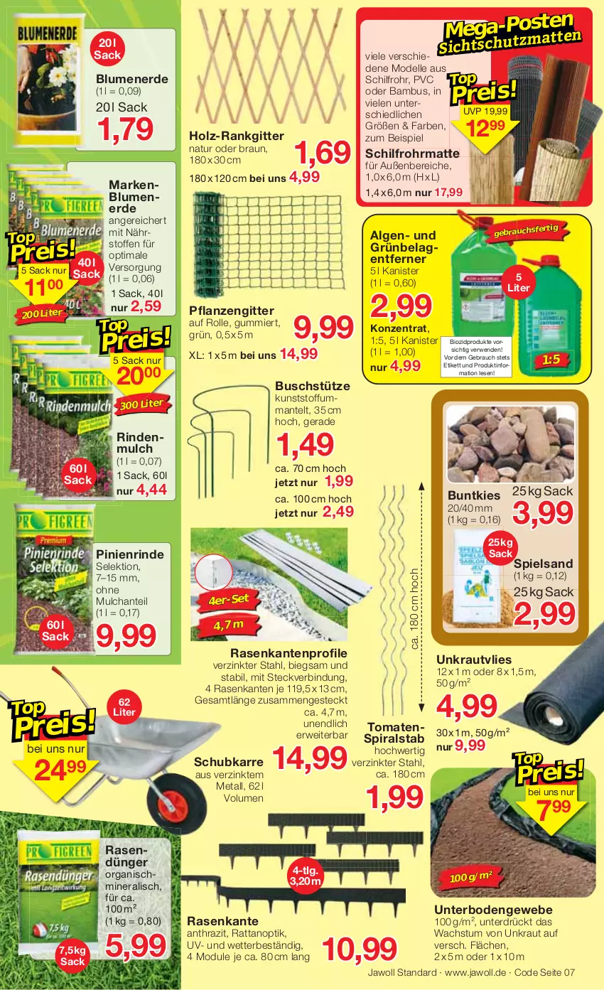 Aktueller Prospekt Jawoll - Prospekte - von 10.04 bis 16.04.2022 - strona 11 - produkty: bambus, bio, biozidprodukte, blume, blumen, blumenerde, braun, dell, dünger, eis, elle, erde, Holz, Kraut, LG, Mantel, Mode, natur, pflanze, pflanzen, rasen, rasendünger, Rauch, rind, rindenmulch, rwe, sac, spielsand, Ti, tomate, tomaten